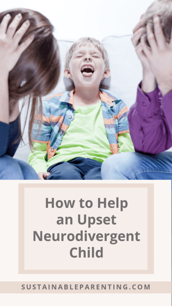 Upset Neurodivergent child